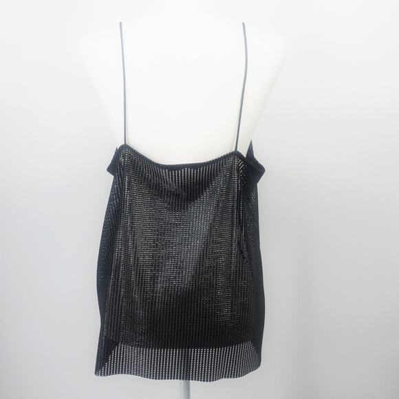 Zara Black Camisole Large Y2K 90s Minimalist Top - Picture 3 of 12